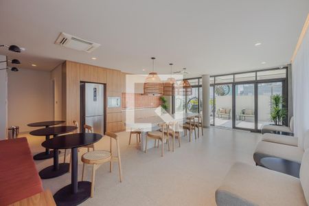 Área comum de kitnet/studio para alugar com 1 quarto, 26m² em Paraíso, São Paulo
