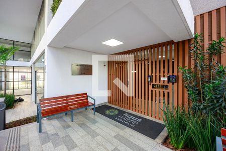 Fachada de kitnet/studio para alugar com 0 quarto, 27m² em Jardim das Acacias, São Paulo