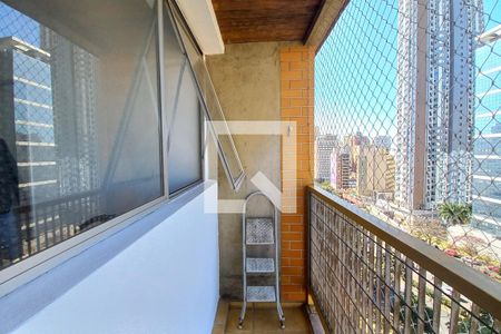 Varanda da Sala  de apartamento à venda com 1 quarto, 55m² em Bosque, Campinas