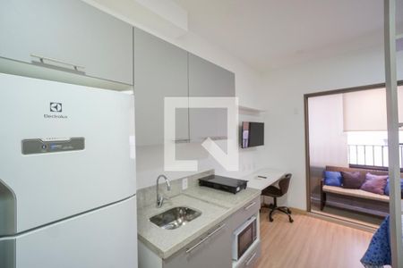 Cozinha de kitnet/studio à venda com 1 quarto, 24m² em Tatuapé, São Paulo