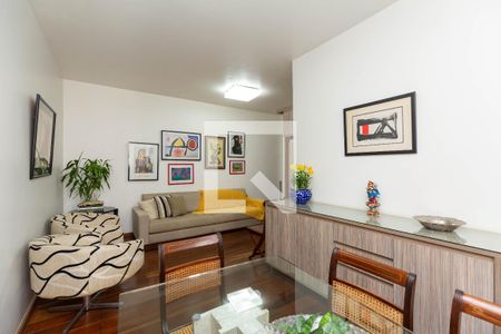 Sala de apartamento à venda com 4 quartos, 124m² em Luxemburgo, Belo Horizonte