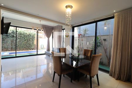 Sala de Jantar de casa de condomínio para alugar com 3 quartos, 197m² em Condomínio Buona Vita Ribeirão, Ribeirão Preto