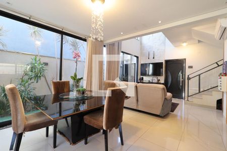 Sala de Jantar de casa de condomínio para alugar com 3 quartos, 197m² em Condomínio Buona Vita Ribeirão, Ribeirão Preto