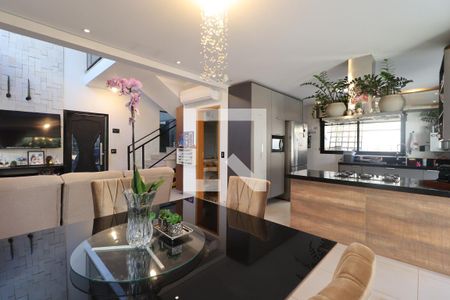 Sala de Jantar de casa de condomínio para alugar com 3 quartos, 197m² em Condomínio Buona Vita Ribeirão, Ribeirão Preto