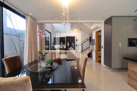 Sala de Jantar de casa de condomínio para alugar com 3 quartos, 197m² em Condomínio Buona Vita Ribeirão, Ribeirão Preto