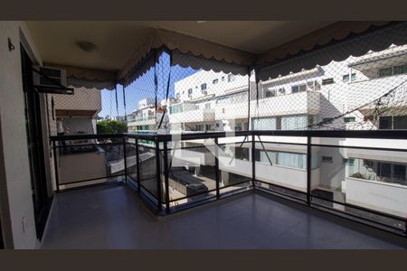 Varanda da Sala de apartamento para alugar com 3 quartos, 96m² em Recreio dos Bandeirantes, Rio de Janeiro