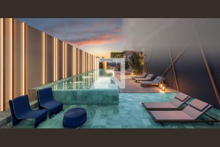 Área comum de kitnet/studio à venda com 1 quarto, 26m² em Perdizes, São Paulo