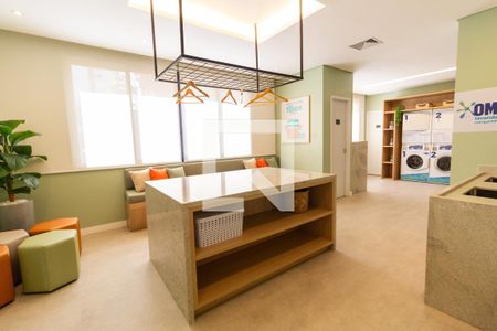 Área comum - Lavanderia de kitnet/studio para alugar com 1 quarto, 24m² em Pompeia, São Paulo