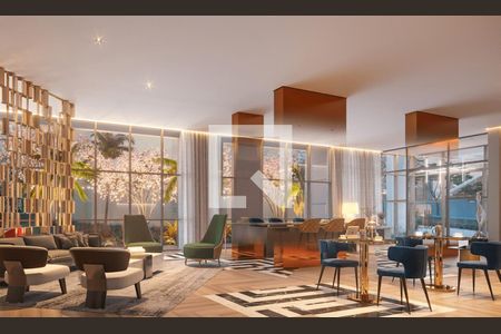 Área comum de kitnet/studio à venda com 1 quarto, 26m² em Perdizes, São Paulo