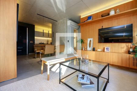 Sala de apartamento à venda com 1 quarto, 70m² em Itaim Bibi, São Paulo