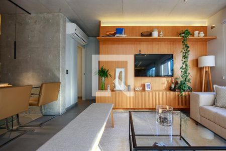 Sala de apartamento à venda com 1 quarto, 70m² em Itaim Bibi, São Paulo