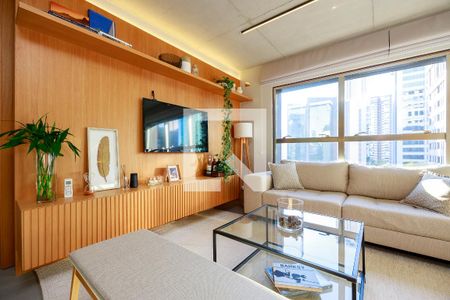 Sala de apartamento à venda com 1 quarto, 70m² em Itaim Bibi, São Paulo