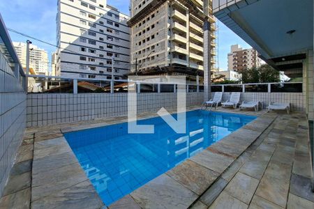 Área comum - Piscina de apartamento para alugar com 1 quarto, 72m² em Cidade Ocian, Praia Grande