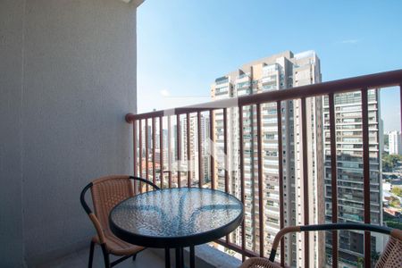 Varanda de apartamento à venda com 1 quarto, 25m² em Jardim das Acacias, São Paulo