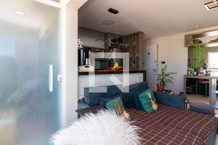 Varanda da Sala de apartamento à venda com 1 quarto, 38m² em Santana, São Paulo