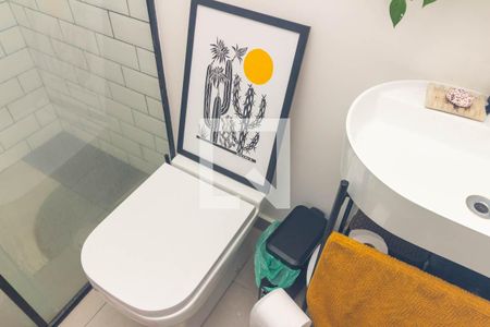 Banheiro de kitnet/studio à venda com 1 quarto, 45m² em Vila Buarque, São Paulo