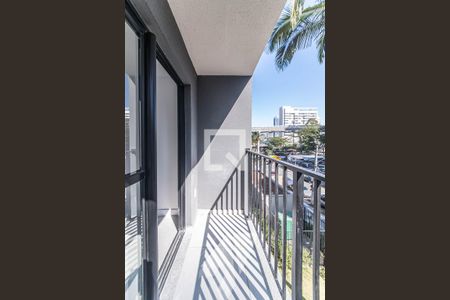 Varanda Sala/Cozinha de apartamento à venda com 1 quarto, 27m² em Campo Belo, São Paulo