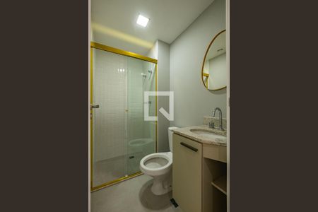 Banheiro de kitnet/studio à venda com 1 quarto, 21m² em Jardim Paulista, São Paulo