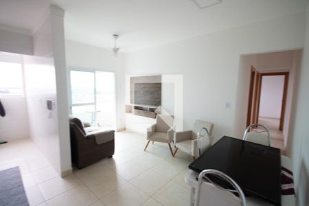 Sala de apartamento para alugar com 2 quartos, 64m² em Guilhermina, Praia Grande