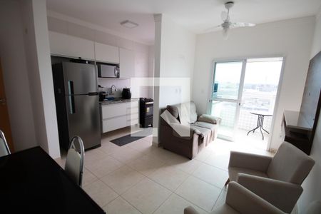 Sala de apartamento para alugar com 2 quartos, 64m² em Guilhermina, Praia Grande