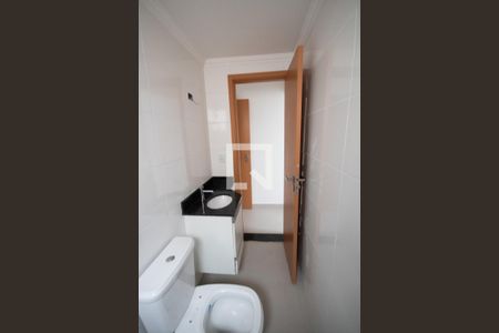 Banheiro da Suíte 1 de apartamento para alugar com 2 quartos, 78m² em Canto do Forte, Praia Grande