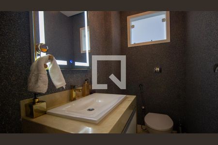 Lavabo da Sala de casa de condomínio à venda com 5 quartos, 374m² em Barra da Tijuca, Rio de Janeiro