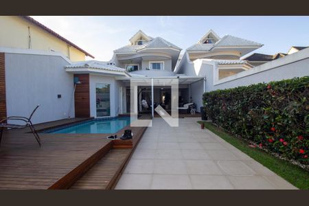 Área comum - Quintal de casa de condomínio à venda com 5 quartos, 374m² em Barra da Tijuca, Rio de Janeiro