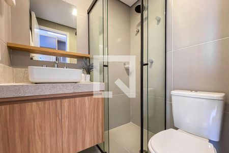Banheiro de kitnet/studio à venda com 1 quarto, 23m² em Vila Mariana, São Paulo