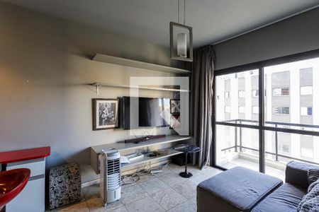 Sala de apartamento para alugar com 1 quarto, 45m² em Vila Olímpia, São Paulo