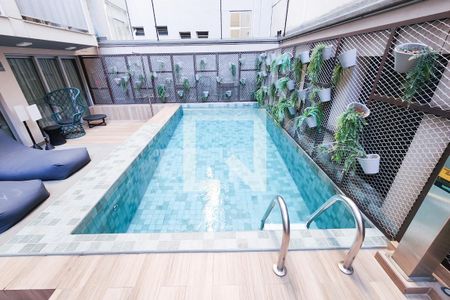Área comum - Piscina de kitnet/studio à venda com 1 quarto, 37m² em Lapa, Rio de Janeiro