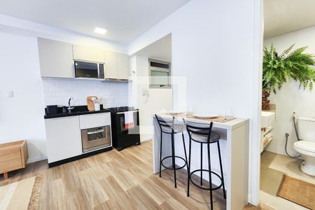 Cozinha de kitnet/studio à venda com 1 quarto, 37m² em Lapa, Rio de Janeiro