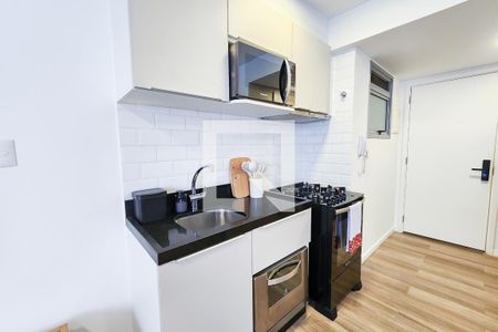 Cozinha de kitnet/studio à venda com 1 quarto, 37m² em Lapa, Rio de Janeiro