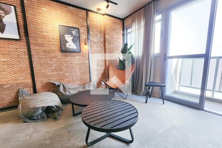 Área comum - Lounge de kitnet/studio à venda com 1 quarto, 37m² em Lapa, Rio de Janeiro