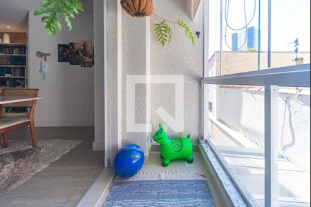 Varanda da Cozinha de apartamento à venda com 2 quartos, 89m² em Vila Eldizia, Santo André
