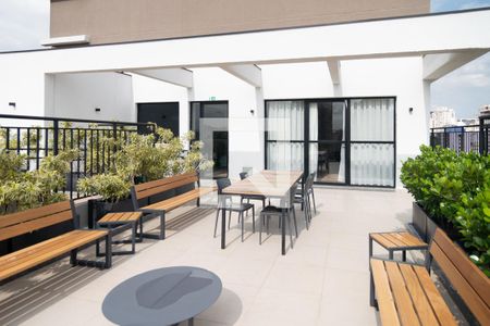 Área comum de kitnet/studio para alugar com 0 quarto, 24m² em Bela Vista, São Paulo