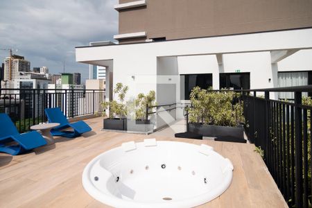 Área comum de kitnet/studio para alugar com 0 quarto, 24m² em Bela Vista, São Paulo