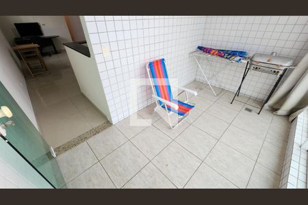 Varanda da Sala de casa para alugar com 3 quartos, 96m² em Estuário, Santos