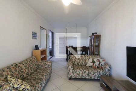 Sala de apartamento para alugar com 2 quartos, 90m² em Vila Alzira, Guarujá