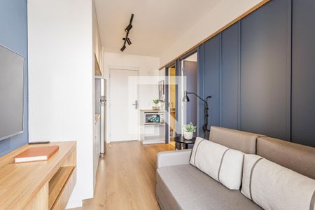 Sala de apartamento à venda com 1 quarto, 28m² em Moema, São Paulo