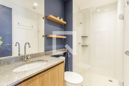 Banheiro de apartamento à venda com 1 quarto, 28m² em Moema, São Paulo