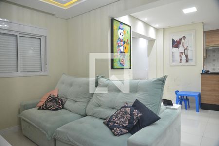 Sala de apartamento à venda com 2 quartos, 75m² em Vila Apiai, Santo André