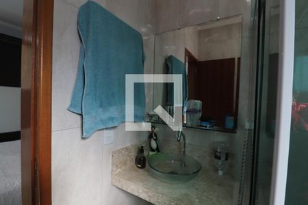 Banheiro da Suíte de casa à venda com 3 quartos, 90m² em Parque Oratório, Santo André