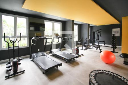 Área comum - Academia de apartamento para alugar com 2 quartos, 40m² em Moema, São Paulo