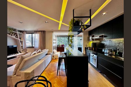 Sala de apartamento à venda com 1 quarto, 56m² em Cidade Monções, São Paulo