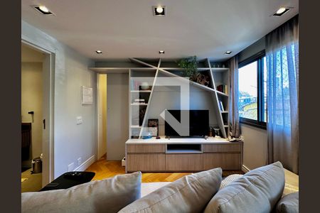 Sala de apartamento à venda com 1 quarto, 56m² em Cidade Monções, São Paulo