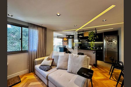 Sala de apartamento à venda com 1 quarto, 56m² em Cidade Monções, São Paulo