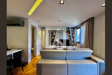 Sala de apartamento à venda com 1 quarto, 56m² em Cidade Monções, São Paulo