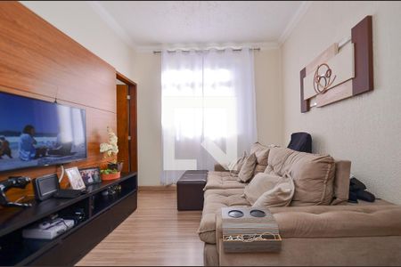 Sala de estar de apartamento à venda com 3 quartos, 128m² em Monsenhor Messias, Belo Horizonte