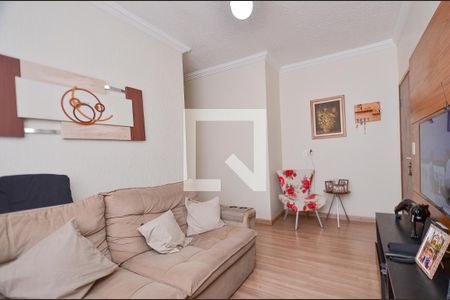 Sala de estar de apartamento à venda com 3 quartos, 128m² em Monsenhor Messias, Belo Horizonte