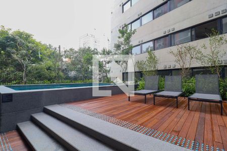 Área comum - Piscina de kitnet/studio à venda com 1 quarto, 24m² em Pinheiros, São Paulo